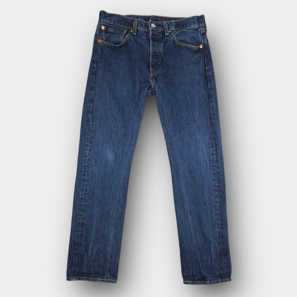 Levi's‎ 501 Original Fit Jeans W31 Blue WaterLess Denim Button Fly Straight Leg